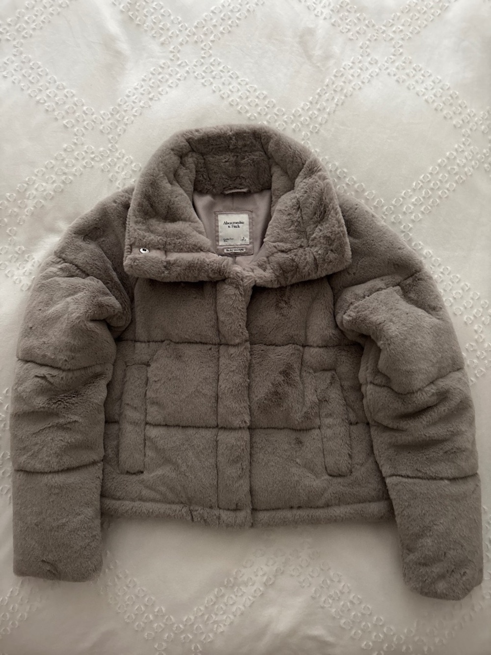 Abercrombie & Fitch Faux Fur Puffer Jacket